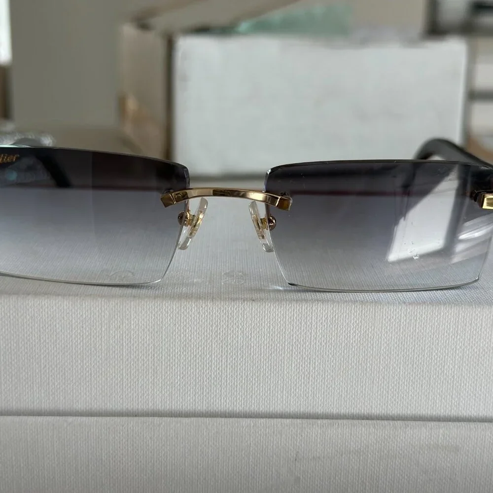 Cartier- Genuine Horn - Buff - Custom Lenses - Picture 4 of 4